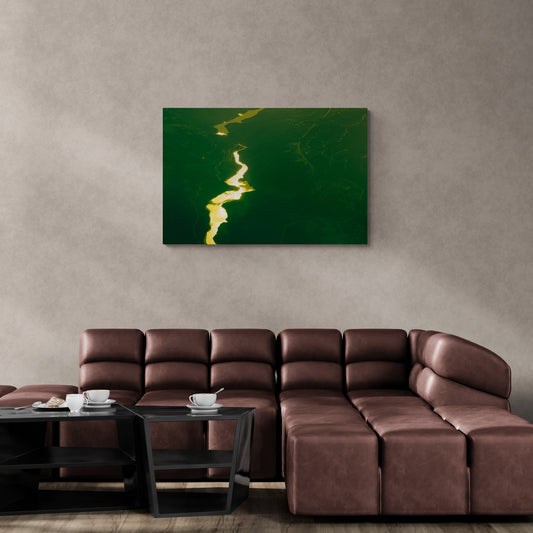 Canvas Print: "Gold River of Life"