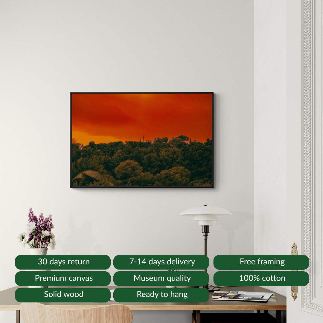 Canvas Print: "Fire in the Sky"