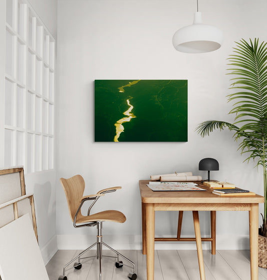 Canvas Print: "Gold River of Life"
