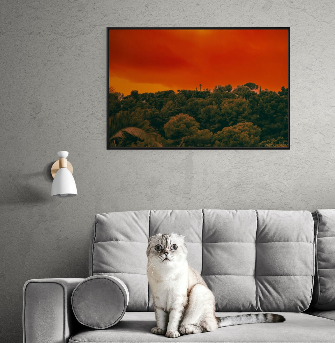 Canvas Print: "Fire in the Sky"